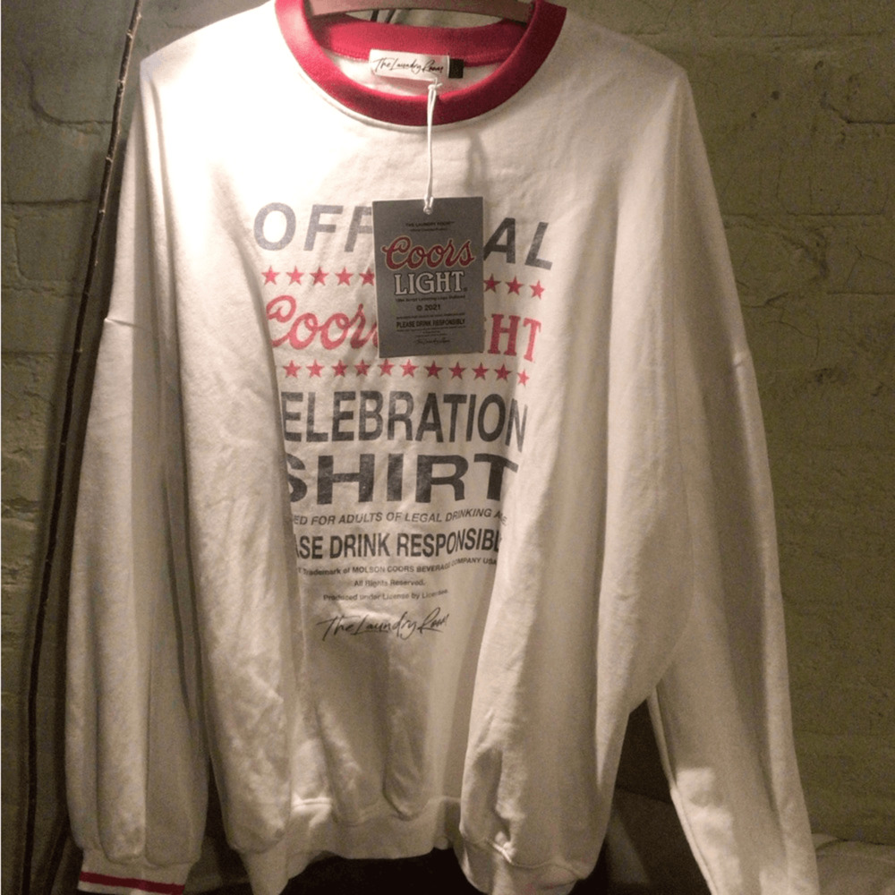 NEW! Rare The Laundry Room Coors collection celebration pullover